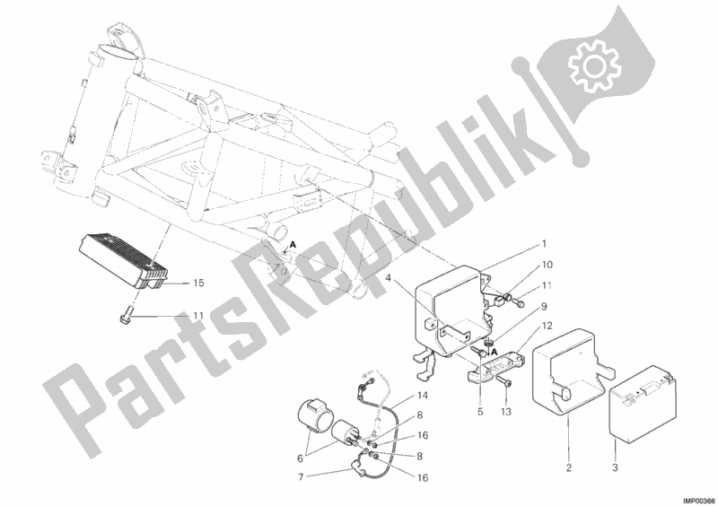 Wszystkie części do Bateria Ducati Multistrada 620 Dark USA 2006